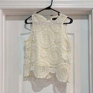 Banana Republic Ivory Crochet Lace Camisole